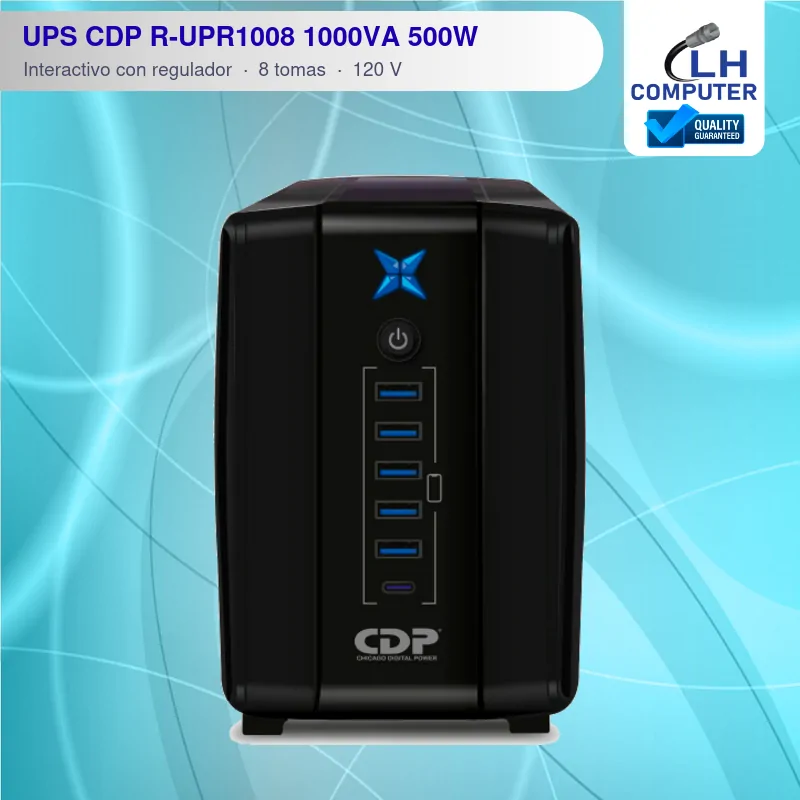 UPS CDP R-UPR1008 1000VA 500W con regulador