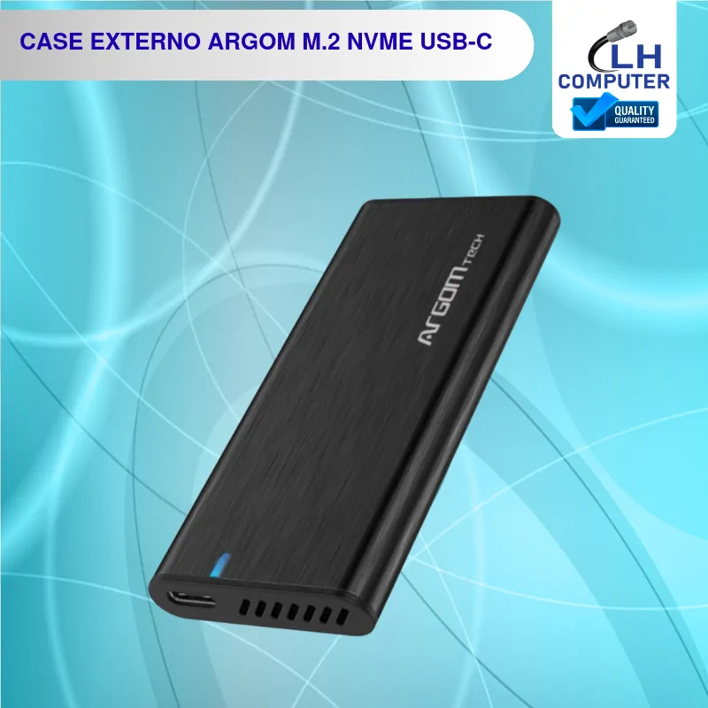 Case externo Argom para disco M.2 NVMe a USB-C
