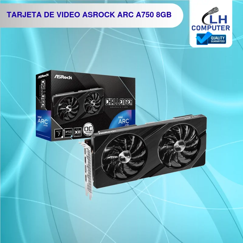 Tarjeta de video ASRock Intel Arc A750 8GB