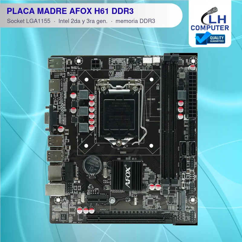 Placa madre AFOX H61 LGA1155 DDR3