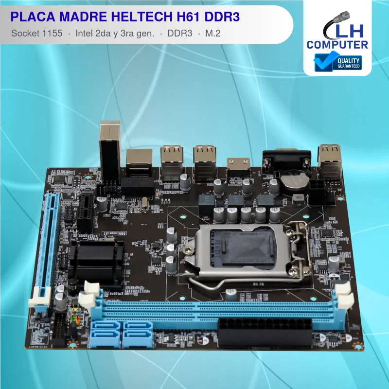 Placa madre Heltech H61 socket 1155 DDR3 M.2