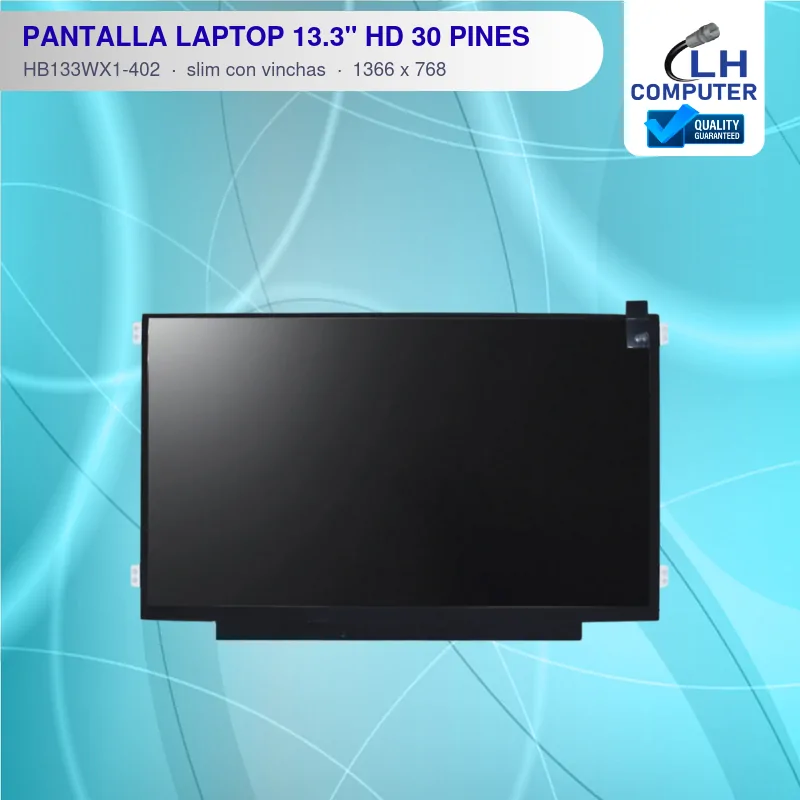 Pantalla de laptop 13.3" HD LED 30 pines HB133WX1-402