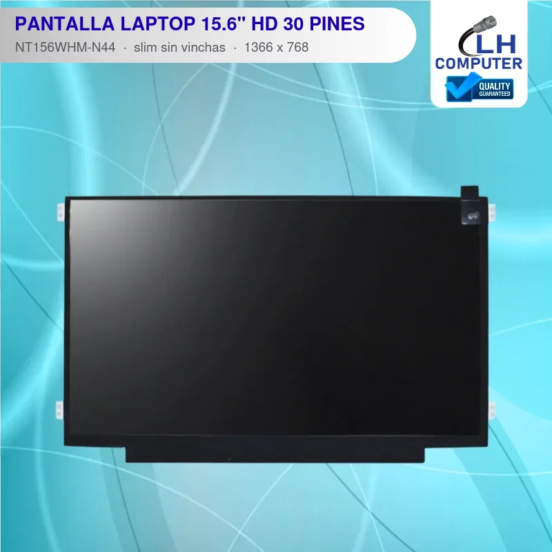 Pantalla de laptop 15.6" HD LED 30 pines NT156WHM-N44