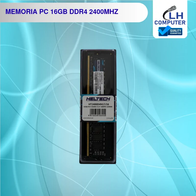 Memoria RAM Heltech 16GB DDR4 2400 MHz para PC