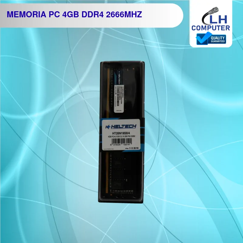 Memoria RAM Heltech 4GB DDR4 2666 MHz para PC