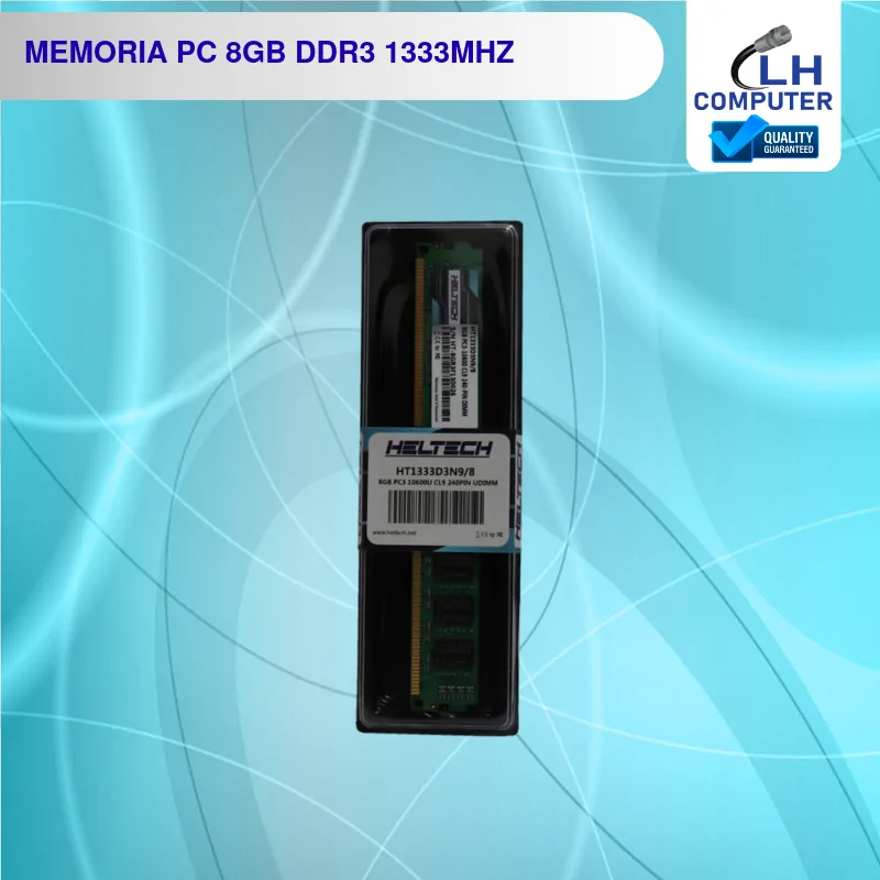 Memoria RAM Heltech 8GB DDR3 1333 MHz para PC