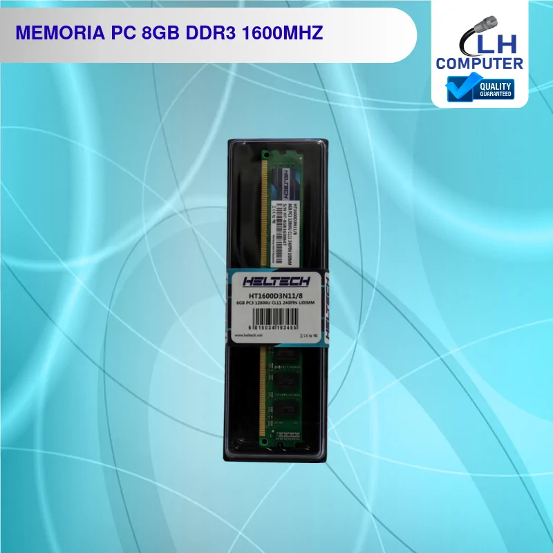 Memoria RAM Heltech 8GB DDR3 1600 MHz para PC