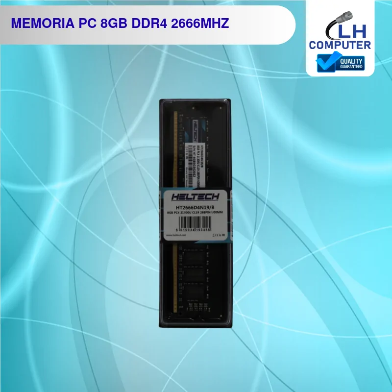 Memoria RAM Heltech 8GB DDR4 2666 MHz para PC