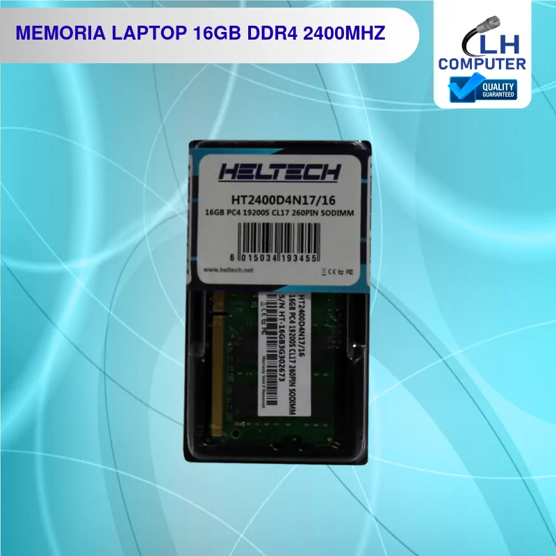 Memoria RAM Heltech 16GB DDR4 2400 MHz para laptop