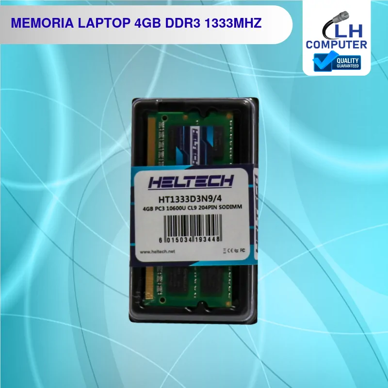 Memoria RAM Heltech 4GB DDR3 1333 MHz para laptop