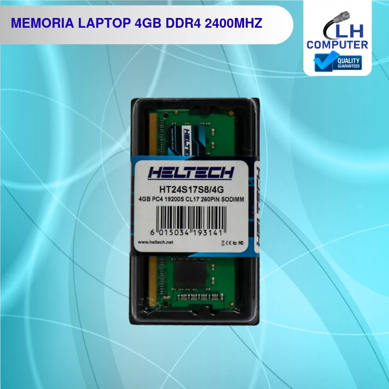 Memoria RAM Heltech 4GB DDR4 2400 MHz para laptop