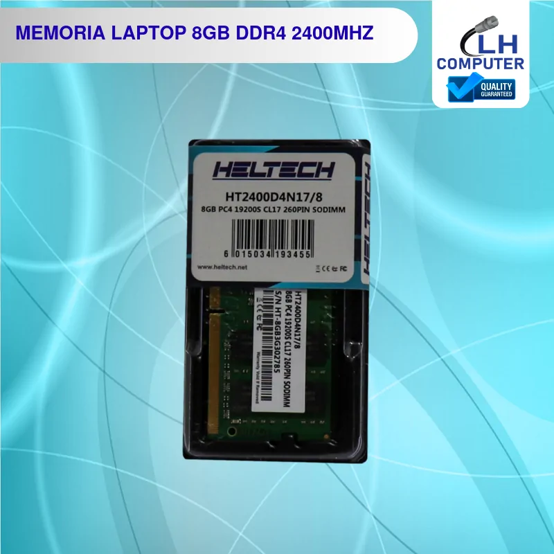Memoria RAM Heltech 8GB DDR4 2400 MHz para laptop