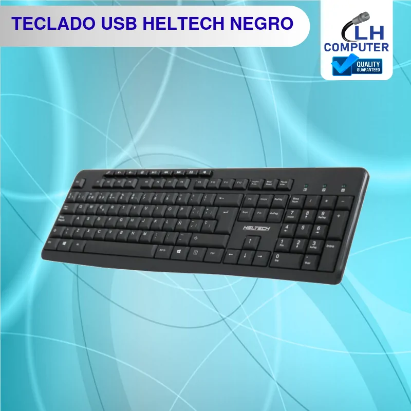 Teclado USB Heltech negro