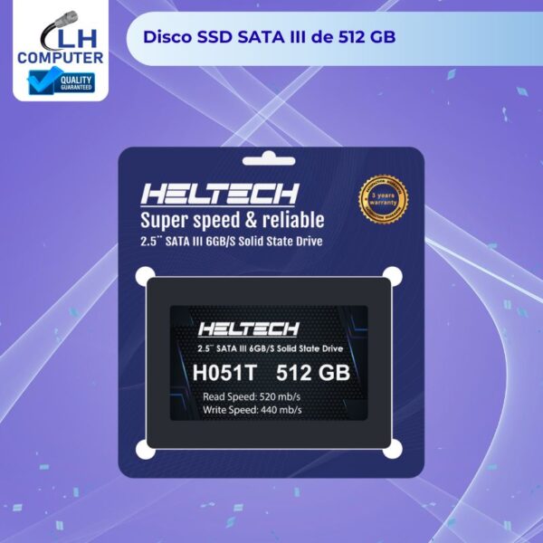 SSD HELTECH H051T 512GB 2,5" SATA